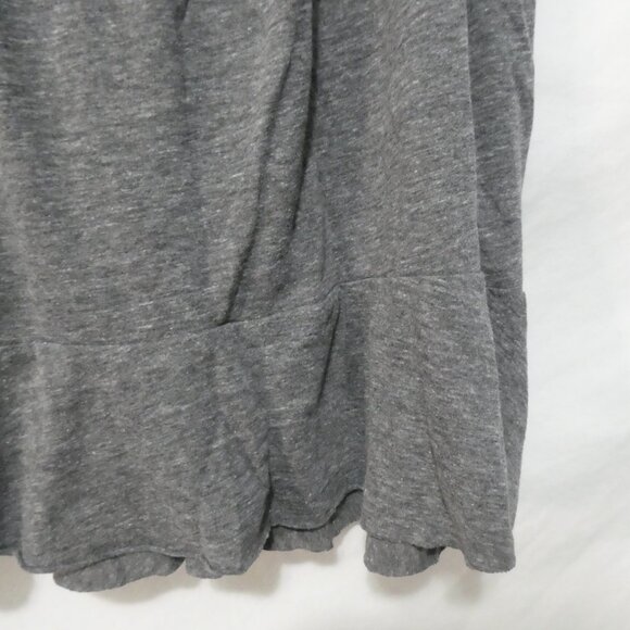 DKNY JEANS | size 14/16 W | Grey Ruffled Spaghetti Strap Top - Picture 13 of 13